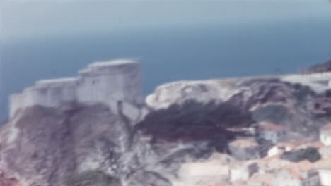 Medieval-Walled-City-of-Dubrovnik-with-Lovrjenac-Gradac-Park-Croatia-1960s