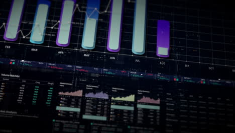 Visualizaciones-De-Datos-Dinámicos-Para-Gráficos-De-Información-Empresarial,-Gráficos-Animados-Y-Conocimientos-Basados-En-Datos-Para-Una-Maqueta-De-Reunión-De-Negocios