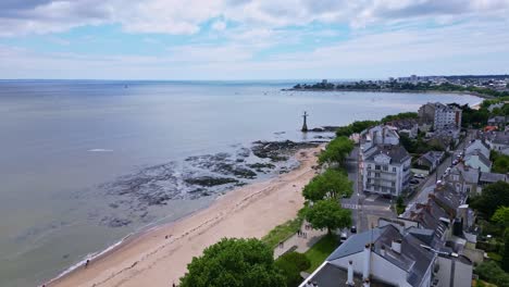 Approaching-aerial-movement-about-The-American-monument-alias-Le-Sammy,-Saint-Nazaire,-France