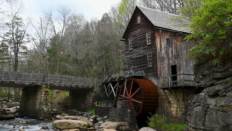 Antiguo-Molino-De-Grano-De-Glade-Creek-A-Principios-Del-Verano