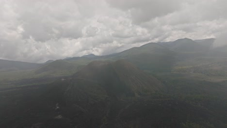 DRONE-SHOT:-REVEAL-SHOT-OF-PARICUTIN-VOLCANO-FROM-A-CLOUD