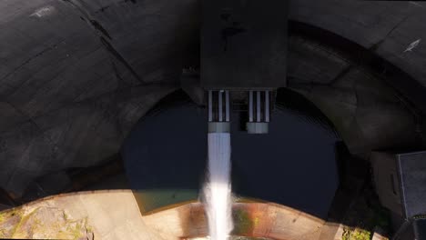 Ascending-On-The-Embalse-de-Eiras-Water-Dam-On-Pontevedra-In-Galicia,-Spain