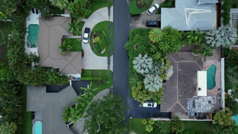 Upper-class-neighborhood-with-swimming-pools-in-garden