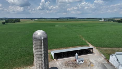 Ländliche-Bauernhofszene-In-Den-USA