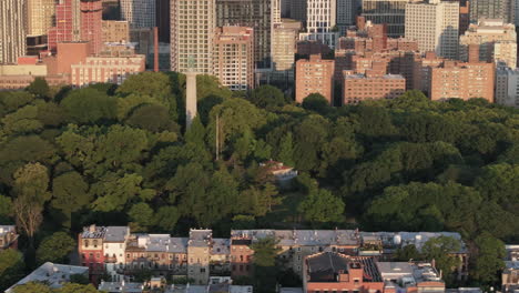 Aerial-view-of-Fort-Greene,-Brooklyn