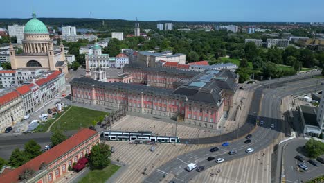 Potsdam-city-center-with-historical-buildings-on-a-sunny-summer-day-in-brandenburg,-germany