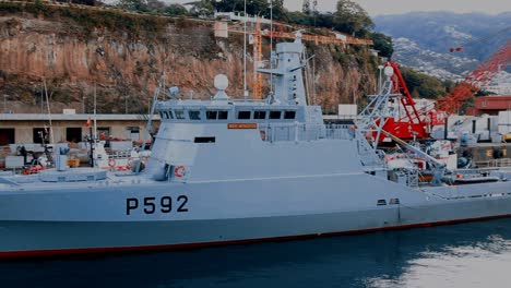 NRP-Mondego-Portuguese-navy-battleship-armoured-forces-Flyvefisken-class-patrol-vessel-Standard-Flex-300-or-SF300-class-Surveillance-pollution-control-Combat-Mine-countermeasures-minehunter