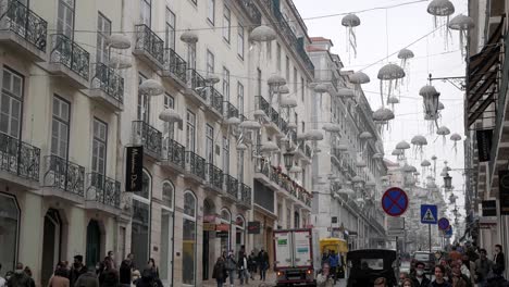 Famous-centric-shopping-street-Rua-Garrett-in-Lisbon-Portugal