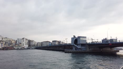 tourists-on-a-private-bosphorus-cruise-in-Istanbul,-Turkey