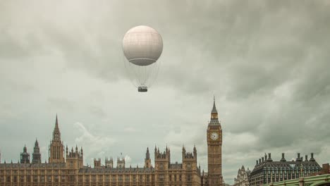 Aventura-Victoriana-Atemporal:-Viaje-En-Globo-Aerostático-Sobre-El-Icónico-Big-Ben-De-Londres