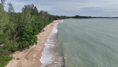 Tropischer-Strand-Küste-In-Thailand,-Asien