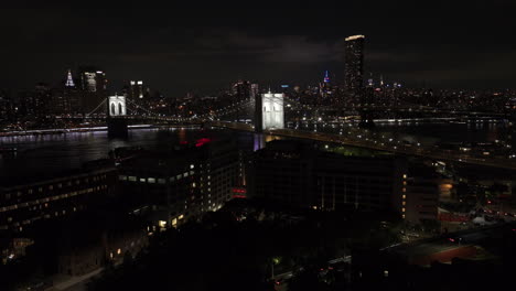 Vista-Aérea-De-La-Ciudad-De-Nueva-York-Por-La-Noche