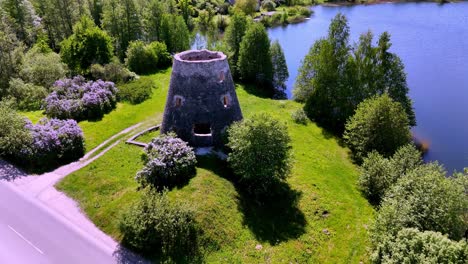 Tourist-Attraction-Of-Miltu-Razotne-During-Sunny-Day-In-Jurmala,-Latvia