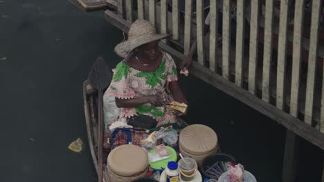 Makoko-Community,-Lagos,-Nigeria---30-June-2024:-Video-of-children-and-people-engaging-in-different-activities-in-Makoko-community-across-the-3rd-Mainland-Bridge