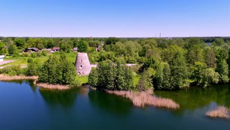 Tranquil-Landscape-Of-Miltu-Razotne-With-Lush-Nature-Surroundings-In-Jurmala,-Latvia