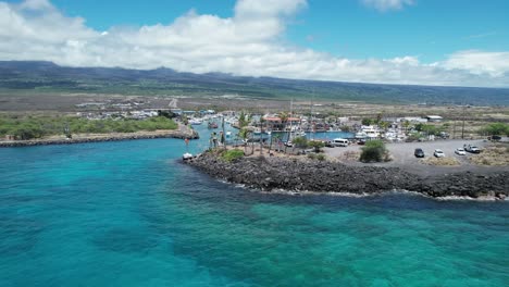 Blaues-Wasser-Tropisch-Hawaiianisch-Hafen