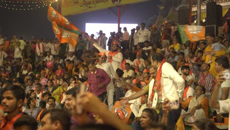 BJP-supporters-gathered-at-Assi-Ghat-to-support-BJP-candidate-and-Chief-Minister-Yogi-Adityanath-Lok-Sabha-election-campaign-rally