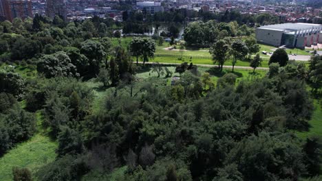 Vista-Aérea-De-Un-Oasis-Verde-En-La-Jungla-Urbana