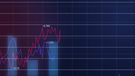 Animation-Der-Finanzdatenverarbeitung-Auf-Schwarzem-Hintergrund