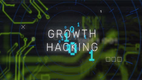 Text-animation-Growth-Hacking-over-digital-circuit-board-background