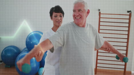 Exercising-with-assistance-from-physical-therapist,-elderly-man-with-heartbeat-animation