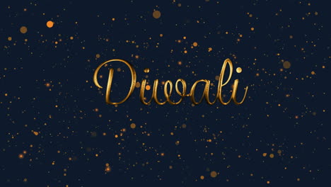 Diwali-Textanimation-Mit-Goldenen-Funken-Auf-Dunkelblauem-Hintergrund