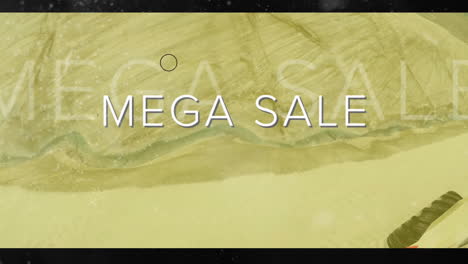 Mega-Sale-Textanimation-Auf-Abstraktem-Gelbem-Hintergrund