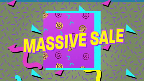 Massive-Sale-text-animation-over-colorful-geometric-shapes-and-patterns