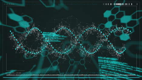 Processing-scientific-data,-DNA-strand-and-binary-coding-animation