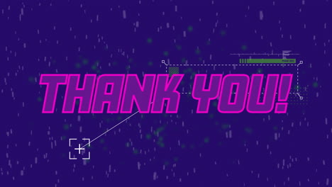 Thank-you!-text-animation-over-digital-rain-and-technical-graphics-background