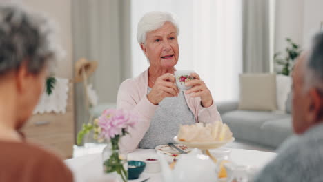 Senior-women,-friends-and-tea-party-conversation