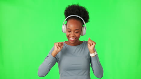 Dance,-music-and-black-woman-with-headphones