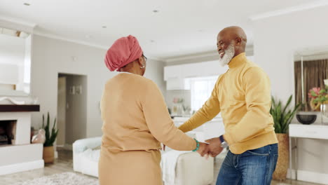 Senior-African-couple,-dance