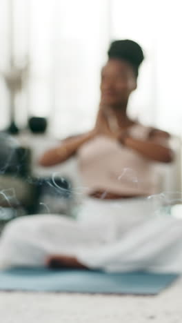 Yoga,-Weihrauch-Oder-Frau-In-Gebetsmeditation