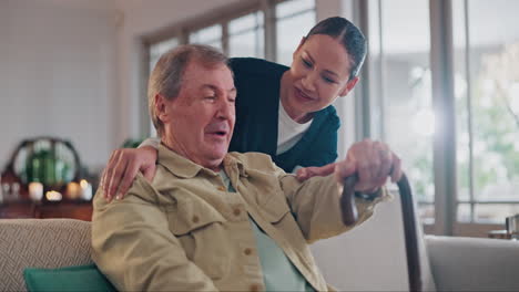 Caregiver,-retirement-and-senior-man-on-sofa
