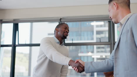 Businessman,-black-man-and-handshake-with-welcome