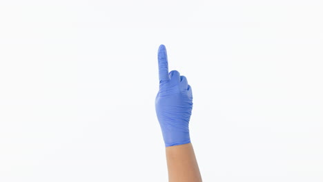 Gloves,-hands-and-finger-tap-to-mockup-space