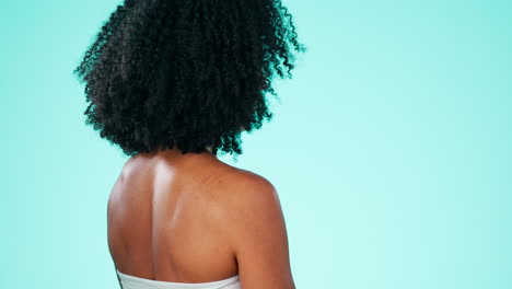 Skincare,-shoulder-and-face-of-a-black-woman