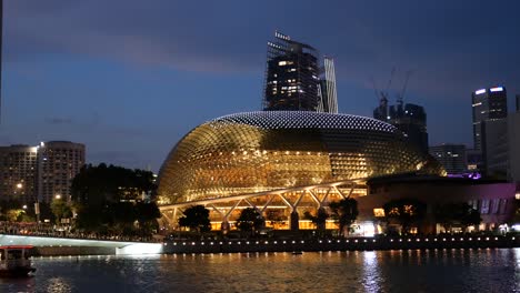 Singapore-12-july-2022,-:-the-esplanade-at-night-,