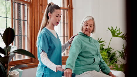 Physiotherapie,-Krankenschwester-Und-Seniorin