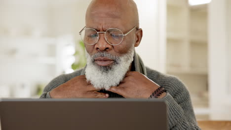 Mature-man,-laptop-and-thinking-for-vision