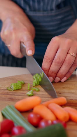 Vegetables-knife,-hands-and-person-cutting-celery