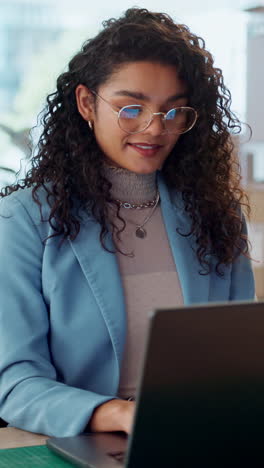 Business,-woman-and-face-with-laptop