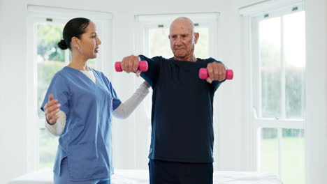 Dumbbells,-fitness-or-recovery-with-a-caregiver
