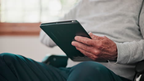 Senior,-hands-and-man-with-tablet-on-internet