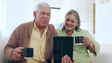 Senior,-couple-and-coffee-for-tablet-video-call
