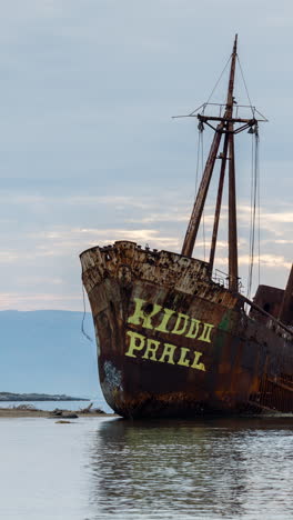 Dimitrios-shipwreck-in-the-peloponnese-greece-in-vertical