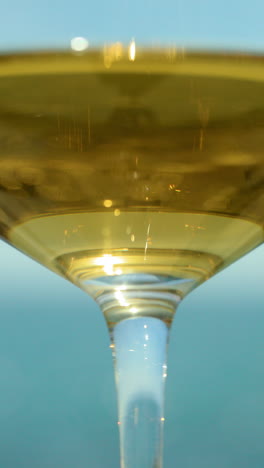 A-glass-with-white-wine-and-sparkling-sea