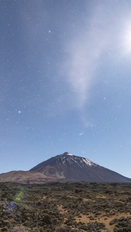 Vulkan-El-Teide-Auf-Teneriffa-In-Der-Vertikalen