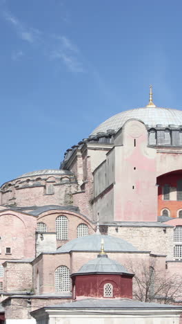 Mezquita-En-Estambul,-Turquía-En-Vertical.